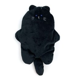 ヌイグルミペンポーチ くろねこ もふもふ ペンポーチ ペンケース 筆箱 学校 オフィス