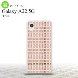 SC-56B Galaxy A22 スマホケース ハードケース 花十時 シック 茶 メンズ レディース nk-a22-1352