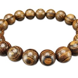 癒しの香り虎紋檀木約10mm木製数珠ブレスレット
