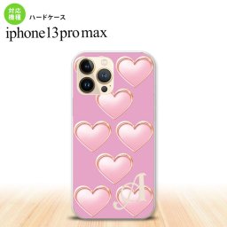 iPhone13ProMax iPhone13 Pro Max ケース ハードケース ハート C ピンク +アルファベット iPhone13 プロ マックス 6.7インチ おしゃれ かわいい メンズ レディース キッズ デザインたくさん nk-i13pm-174i