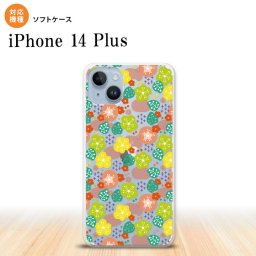 iPhone14 plsu iPhone14 plsu スマホケース 背面ケースソフトケース 花柄 春 ピンク 2022年 10月発売 nk-i14pl-tp1705
