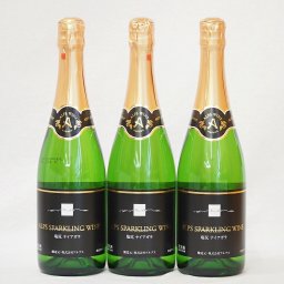 塩尻ナイアガラ100% スパークリングワインセット白 やや甘口(長野県)720ml×3