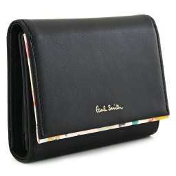 ポールスミス 財布 三つ折り財布 黒(ブラック) Paul Smith pwd513-10 レディース 婦人 ギフト 定番 彼氏 彼女 プレゼント