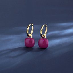 ピアス 両耳用 レディース 石なし ホワイト グリーン レッド ステンレス イエローゴールド te22092705