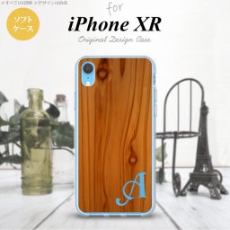 iPhoneXR iPhone XR スマホケース ソフトケース ピクチャ 木目 茶 +アルファベット メンズ レディース nk-ipxr-tp735i