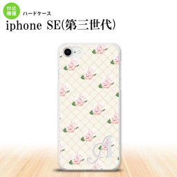 iPhoneSE 3 iPhoneSE 3 スマホケース ハードケース 花柄 バラ 編み ベージュ +アルファベット メンズ レディース nk-ise3-264i