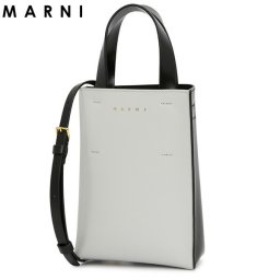 MARNI マルニ ショルダーバッグ レディース 斜めがけ 2way バッグ ハンドバッグ ミニショルダーバッグ 小さめ 鞄 bag 大人 革 ライトグレー ブラック ブランド SHMP0050Y0 LV639 Z2P70
