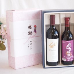実りの秋の贈り物 感謝の贈り物ボックス 究極のナパ・ブレンド オーヴァチャーと国産ワインセット(おたる醸造 キャンベルアーリ赤ワイン 辛口(北海道)720mlオーヴァチャー 2021赤ワイン カリフォルニアワイン 750ml