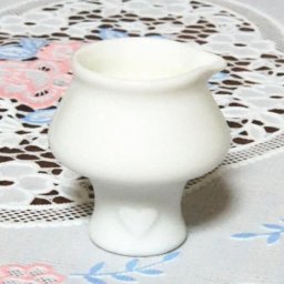 美濃焼白磁◆恋するハート・シリーズ◆PURE WHITE　ミルクピッチャー