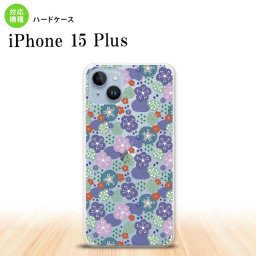 iPhone15 plus iPhone15 plus スマホケース 背面ケース ハードケース 花柄 春 紫 2023年 9月発売 nk-i15pl-1706