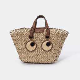 アニヤ ハインドマーチ  ANYA HINDMARCH 5050925155120 ハンドバッグ Small Paper Eyes Basket レディース バッグ かごバッグ かご ナチュラル 刺繍 バケットバッグ お出掛け 旅行 おしゃれ プレゼント ギフト 贈り物 シンプル 誕生日 記念 お祝い サマーバッグ ナチュラル