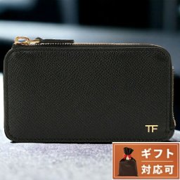 トムフォード ブランド 小銭入れ コインケース メンズ YM238 LCL081G 1N001 L字ファスナー カードケース フラグメントケース ブラック ウォレット おしゃれ
