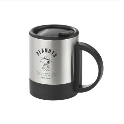 スヌーピー ウィズ・ユー フタ付2重ステンレスマグ300ml  商品80×120×108mm（300ml）