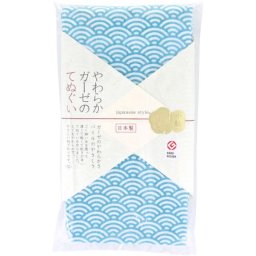 ジャパニーズスタイル 小紋 やわらかガーゼのてぬぐい せいかいは 約34×90cm JS-6142 1枚入 誕生日 女性 男性 女友達 男友達 プチギフト ※送料無料(ポスト投函)