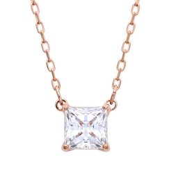 スワロフスキー　SWAROVSKI　ネックレス　5510698　Attract Necklace　アトラクト　ネックレス　ローズゴールド　スクエアカット