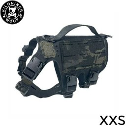 KILONINER キロナイナー M5 Light Vest M5ライトハーネス XXS Multicam Black 胴輪 ワッペンでカスタマイズ可 小型犬 超小型犬