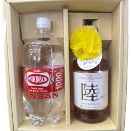 父の日 国産ウイスキー キリン ウイスキー 陸（RIKU）と炭酸のギフトセット ギフト 贈り物 プレゼン ト御礼 御祝 ありがとう ハイボール富士 御殿場蒸溜所