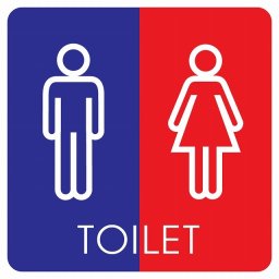 トイレ 御手洗 TOILET トイレマーク G2 男女 ピクトサイン ステッカー シール 塩ビ製 サイン ウォールステッカー インテリア 施設 案内