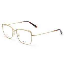 バリー BALLY フレーム メガネ 眼鏡 フレームのみ ノーズパッド BY5047-H/V 029 54 アイウェア EYEWEAR スクエア型 オプティカルフレーム メンズ レディース ユニセックス マットゴールド