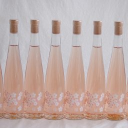 8本セット(ジャパンワイン桜 金箔入ほのかな甘味alco12.5度(山梨県)) 375ml×8本