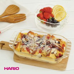HARIO ハリオ 耐熱ガラス製トースター皿 3個セット 大×1 小×2　送料無料