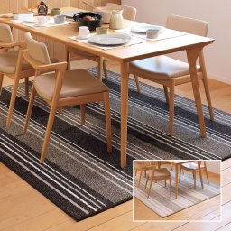 日本製 撥水ダイニングラグ 180×220cm　送料無料