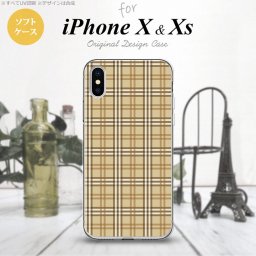 【iPhoneX】【スマホケース/スマホカバー】【アイフォンX】iPhoneX スマホケース カバー アイフォンX チェックB ベージュ nk-ipx-tp444【メール便送料無料】