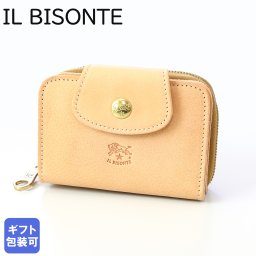 イルビゾンテ IL BISONTE ミニ財布 小銭入れ メンズ レディース 4連キーケース付き Acero line カーフ レザー 本革 ナチュラル SSW013PV0005NA106B 送別会 誕生日 お中元 結婚祝い 結婚式 彼氏 息子 夫 男性 彼女 妻 女性 財布 高級 父の日 母の日 ホワイトデー