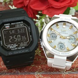 カシオ 恋人たちのGショック ペアウォッチ G-SHOCK BABY-G GW-M5610-1BJF MSG-W100-7A2JF 電波ソーラー 送料無料 国内正規品 記念日 誕生日 プレゼント お揃い ブラック 黒 ホワイト 白 クリスマス お祝い 結婚 婚約 20代 30代 40代 50代 カップル 夫婦