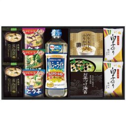 ギフト 和風 詰め合わせ 彩 味ノ蔵 贈り物 内祝い お返し 味付け海苔 お吸い物 味噌汁 フリーズドライ ふりかけ お茶漬け 日清 ヘルシーライト 食用油 セット 健康 健やか 贅沢 朝食 昼食 晩酌 家族 団らん