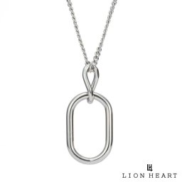 ライオンハート LH-1 オーバルライン ネックレス サージカルステンレス316L シルバー 金属アレルギー対応 メンズ ブランド LION HEART
