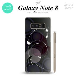 【SC01K】【スマホケース/スマホカバー】【ギャラクシー ノート8】SC01K スマホケース Galaxy Note8 SC-01K カバー ギャラクシー ノート8 バタフライ・蝶（A） 黒 nk-sc01k-204【メール便送料無料】