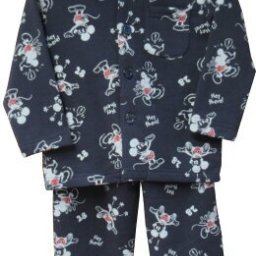 ★ミッキーが可愛い！男の子 パジャマ ディズニー 男児 シャギー シャツ ミッキー総柄 プリント【冬】 キッズ パジャマ Boy 100cm～130cm 裏起毛 ナイトウェア