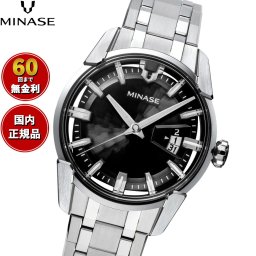 ミナセ MINASE 腕時計 メンズ 自動巻き DIVIDO ブレスレットモデル VM14-M01NBK-SSB