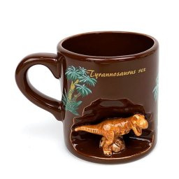 ジェラシックワールド T-REX フィギュア付きマグカップT-REX マグカップ ブラウン