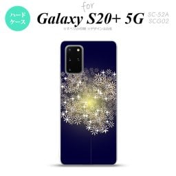 SC-52A SCG02 Galaxy S20+ 5G スマホケース ハードケース 花火 小玉 紺 メンズ レディース nk-s20p-218