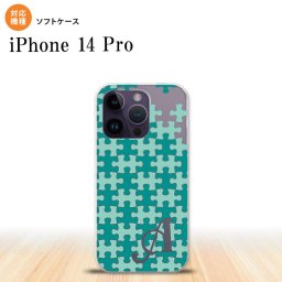iPhone14 Pro iPhone14 Pro スマホケース 背面ケースソフトケース パズル ミント +アルファベット 2022年 9月発売 nk-i14p-tp1209i