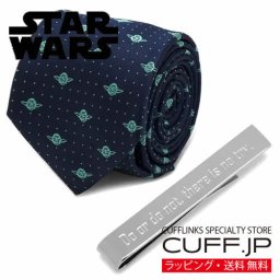 Star Wars スターウォーズ ヨーダ ドット ネイビー ネクタイ ネクタイピン セット プレゼント ギフト父 彼氏 夫 結婚祝い 誕生日