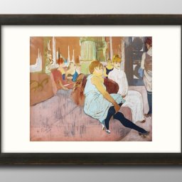 アンリ ド トゥールーズ ロートレック ムーランのサロン A3 サイズ ポスター アート おしゃれ 絵画 インテリア 北欧 イラスト マット紙 艶消し アートパネル 額 フレーム デザイン 壁掛け ギフト 新築祝い ディスプレイ 引越し祝い　新生活　空間デザイン 