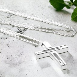 グッチ ネックレス メンズ レディース ブランド スターリングシルバー クロス 十字架 228364 J8400 8106 シルバー アクセサリー プレゼント 実用的