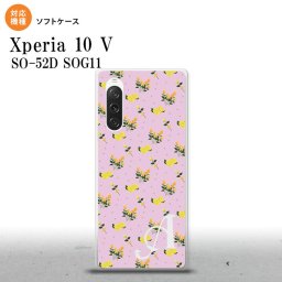 Xperia10V Xperia10V スマホケース 背面ケースソフトケース 花柄 バラ ドット 小 ピンク +アルファベット 2023年 7月発売 nk-xp105-tp252i