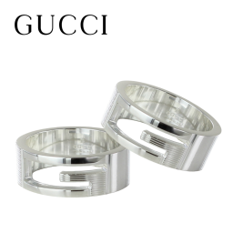 GUCCI グッチ ペアリング カップルリング 2点セット シルバー925 メンズ レディース ユニセックス 7号～17号 選べるサイズ お揃い ペアセット ブランドリング 記念日 プレゼント ギフト 成人 卒業 入学