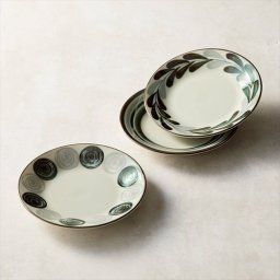 美濃焼 〈モノクロ〉 プレート3P　 TSM9534  内祝 内祝い お祝 御祝 記念品 出産内祝い プレゼント 快気祝い 粗供養 引出物