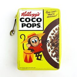 ケロッグ コーンフレークポーチ YE イエロー coco pops メイクポーチ 小物入れ レトロ