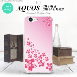 【SHV34】【スマホケース/スマホカバー】【アクオス セリエ】SHV34 スマホケース AQUOS SERIE SHV34 カバー アクオス セリエ 花柄・サクラ（B） ピンク nk-shv34-184【メール便送料無料】