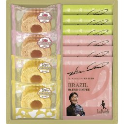 お中元 お返し 内祝い ギフト 洋菓子 坂井宏行シェフ監修コーヒー＆アノー バウムクーヘンギフトBSC-BE  新築 お礼 引越し 志 仏事 送料無料