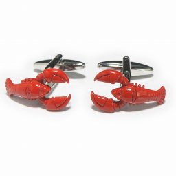 鎌倉カフス工房 レッドロブスターカフスボタン・カフリンクス メンズ  cf1082 結婚式 旦那 プレゼント ギフト 彼氏 父の日 誕生日プレゼント