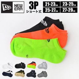 靴下 NEWERA ニューエラ くるぶし丈 ショートソックス 白 メンズ レディース 3足セット 3Pセット 3足組 セット おしゃれ スポーツ ブランド スニーカーソックス ワンポイント キッズ 黒 紺 蛍光 ネオン 21 22 23 24 25 26 27 28 29 cm まとめ買い フットカバー 無地 通学