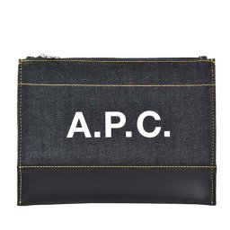 アーペーセー A.P.C. クラッチバッグ ポーチ M63380 CODDP IAK デニム POCHETTE AXELLE ポシェット アクセル DARK NAVY ダークネイビー