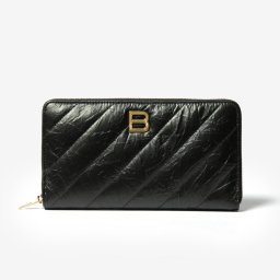 バレンシアガ BALENCIAGA 766447 210J1 長財布 レディース クラッシュ ロングウォレット レザー ロゴ おしゃれ CRUSH CONTINENTAL WALLET